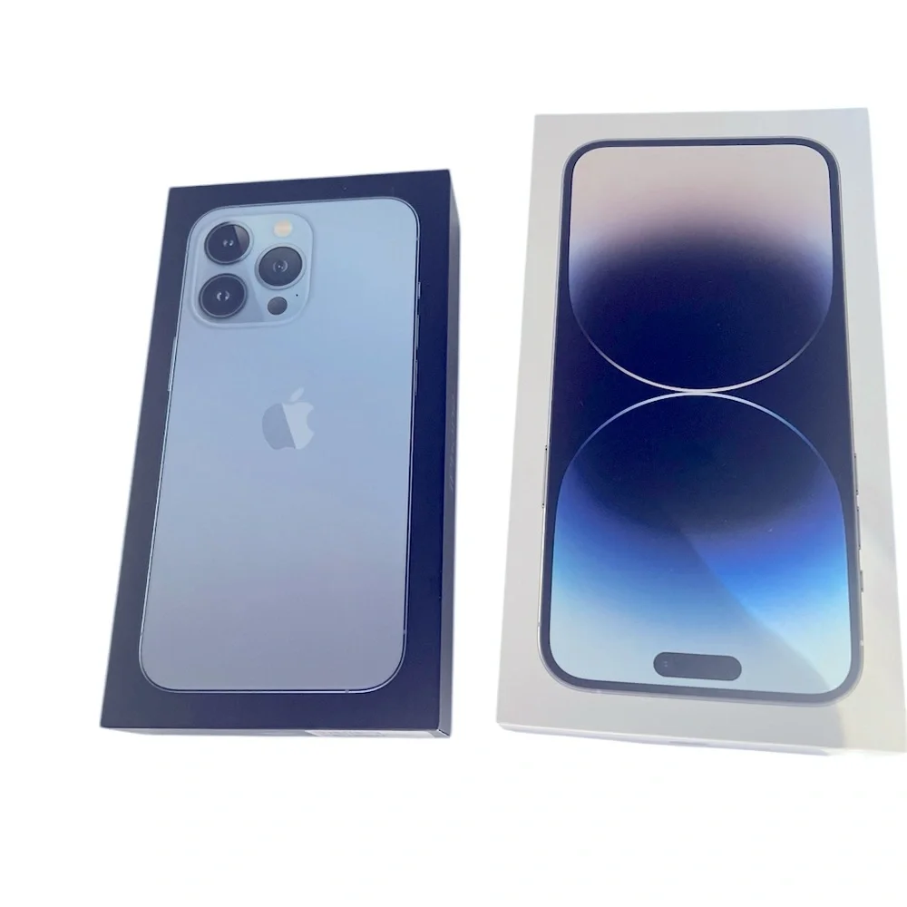 EMPTY BOXES ONLY—Apple Blue iPhone 13 Pro & iPhone 14 Pro Max Empty Boxes